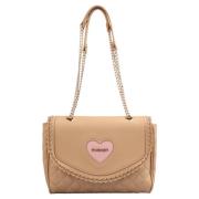 PU Skinn Crossbody Veske