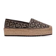 Alex lerret espadril med PB Labyrinth monogram