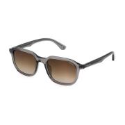 Brune Linser Acetat Solbriller for Menn