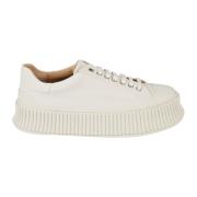 Cloud Lavtopp Skinn Sneakers