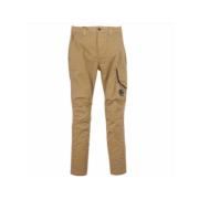 Cargo Bukser Stretch Sateen Beige