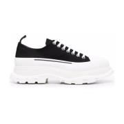 Svart og Hvit Tread Slick Sneakers