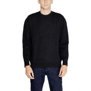 Svart Rutete Genser Pullover