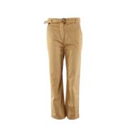 Beige Chino bukser med belte