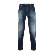 Indigo Blå Distressed Denim Jeans