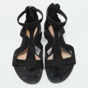 Pre-owned Suede flats