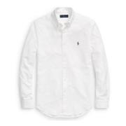 Hvit Polo Ralph Lauren Slim Fit Oxford Shirt Skjorte