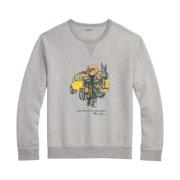 Grå Polo Ralph Lauren Long Sleeve Sweatshirt Polo Bear Genser