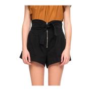 Sort Suri Belte Shorts