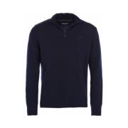 Navy Ull Half Zip Genser