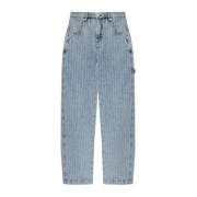 Jeans med stripe mønster