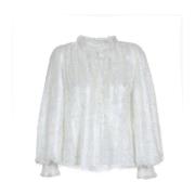 Offwhite Angora Bluse