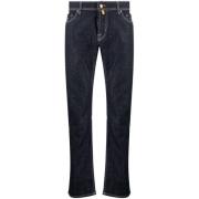 Elegant Mørkeblå Slim Fit Stretch Jeans