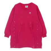 Magenta Genser Kjole Lett Fleece