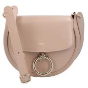 Leather shoulder-bags