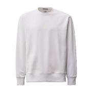 Hvit Metropolis Crew Neck Logo Sweatshirt