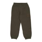 Fleece Tracksuit Sweatpants med Elastisk Midje