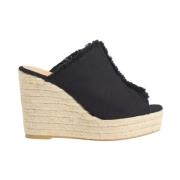 Svarte Espadrilles Kile Sandaler Fatima