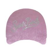 Fløyelsbaseballcap med Rhinestone Skrift