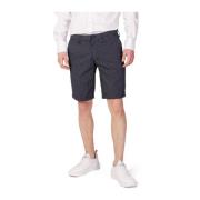 Blå Bomull Bermuda Shorts