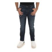 Slim Fit Denim Jeans for Menn