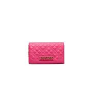 Fuchsia Crossbody Veske med Kjede