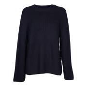 Sort Strikkgenser Sweater Aw24