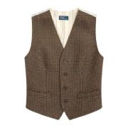 Brun rutete vest