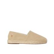 Beige Suede Espadrillos