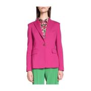 Fuchsia Viskose Blazer for kvinner