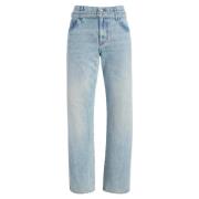 Avslappet Boyfriend Fit Klassisk Vask Jeans