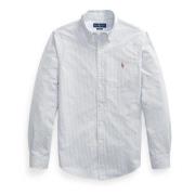 Stripete Slim Fit Oxford Skjorte