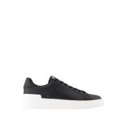 Court Sneakers - Skinn - Svart/Hvit