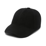 Svart Ull Baseball Cap