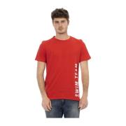 Casual Stil Front Print T-skjorte