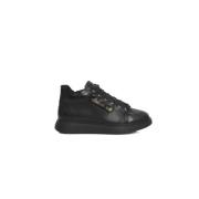 Plattform Skinn Sneakers for Kvinner