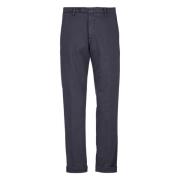 Marineblå Chinos Slim Fit Modal Blanding