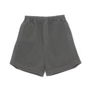 Brun Utility Shorts med Elastisk Midje