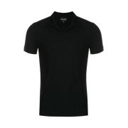 Svart Polo Top Slim Fit