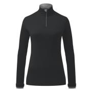 Half-Zip Midlayer i svart mørk skumring