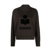 Farget Svart Moby Logo Sweatshirt