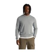 Bomull Strikket Crew Neck Jumper