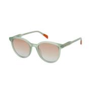 Grønn Acetat Dame Solbrille