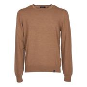 Brun Crew Neck Genser