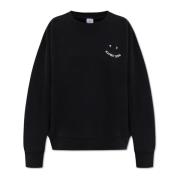 Sweatshirt med brodert logo