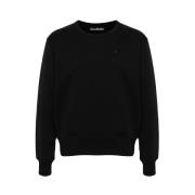 Svart Logo Face Patch Sweatshirt