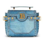 B-Buzz 23 veske i denim print lerret