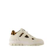 Beige Skinn Sneakers - Area Lo