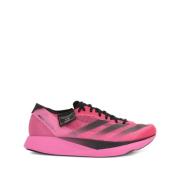 Fuchsia lave sneakers med 3 striper