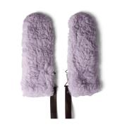 Shearling Skinn Logo Hansker Lavendel/Fondente